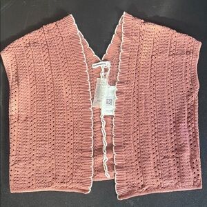 Grace Karin Dusty Pink Open-Front Cardigan